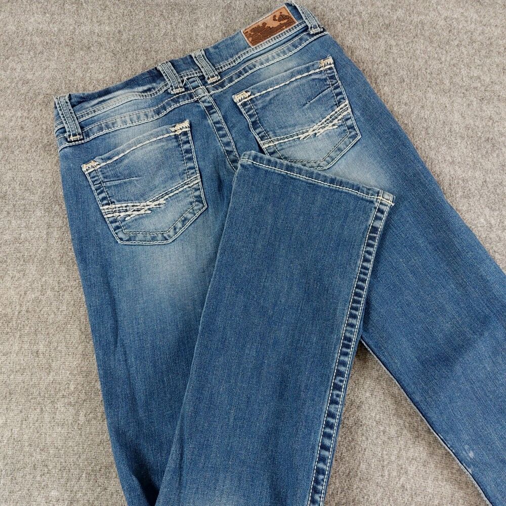 BKE Culture Bootcut Stretch Jeans Women's 27x33.5 (Fit 29x32) Blue Low Rise